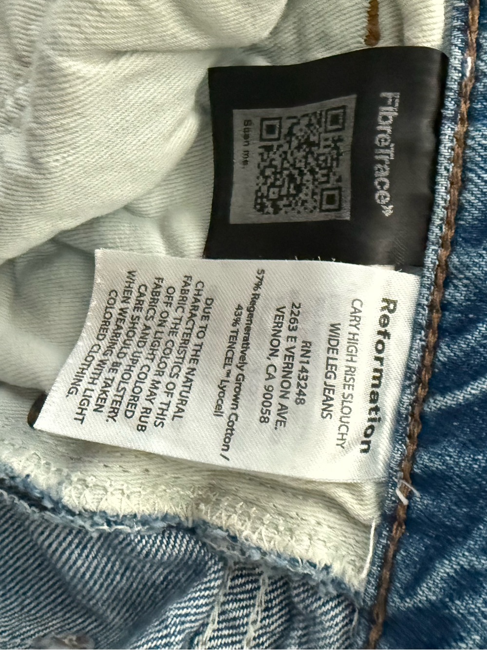Reformation Cary High Rise Slouchy Wide Leg Jeans in Colorado (US 6/28) - Picture 9 of 10